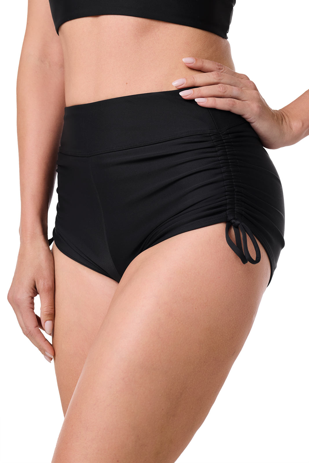 Women's Bayshore Ruched Swim Shorts | Black