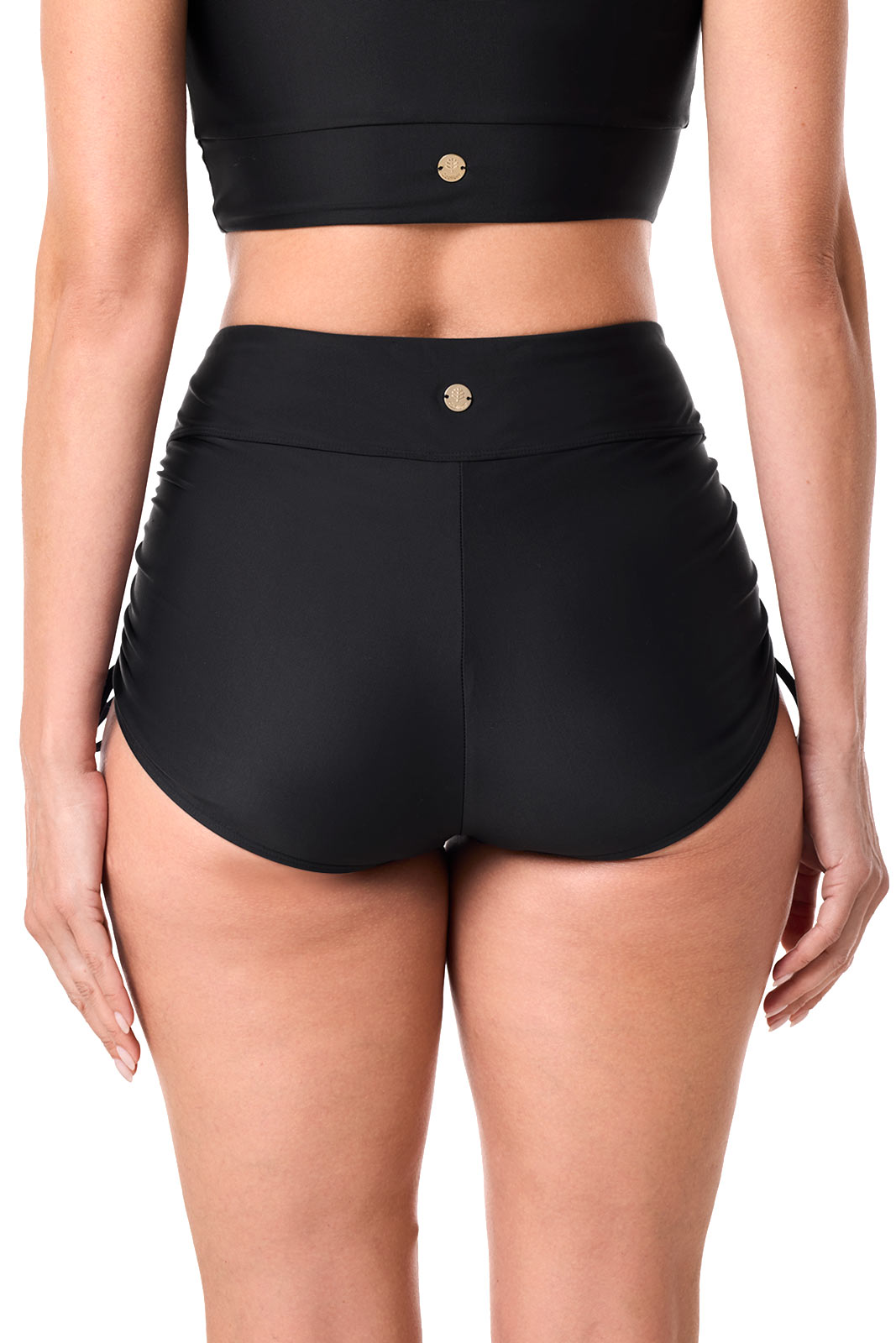 Women's Bayshore Ruched Swim Shorts | Black