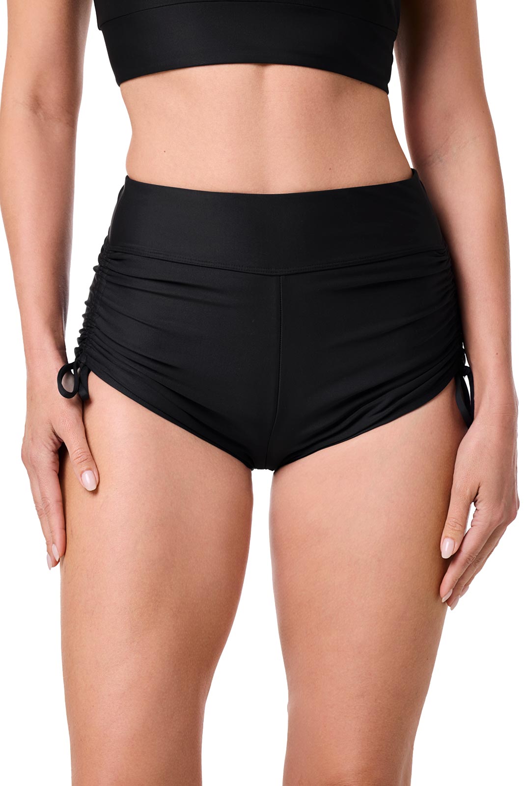 Women's Bayshore Ruched Swim Shorts | Black
