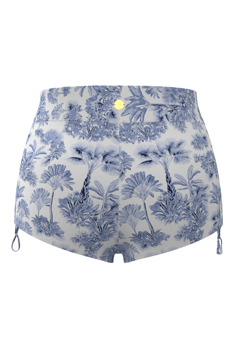 Women's Bayshore Ruched Swim Shorts | Periwinkle Isla Bonita