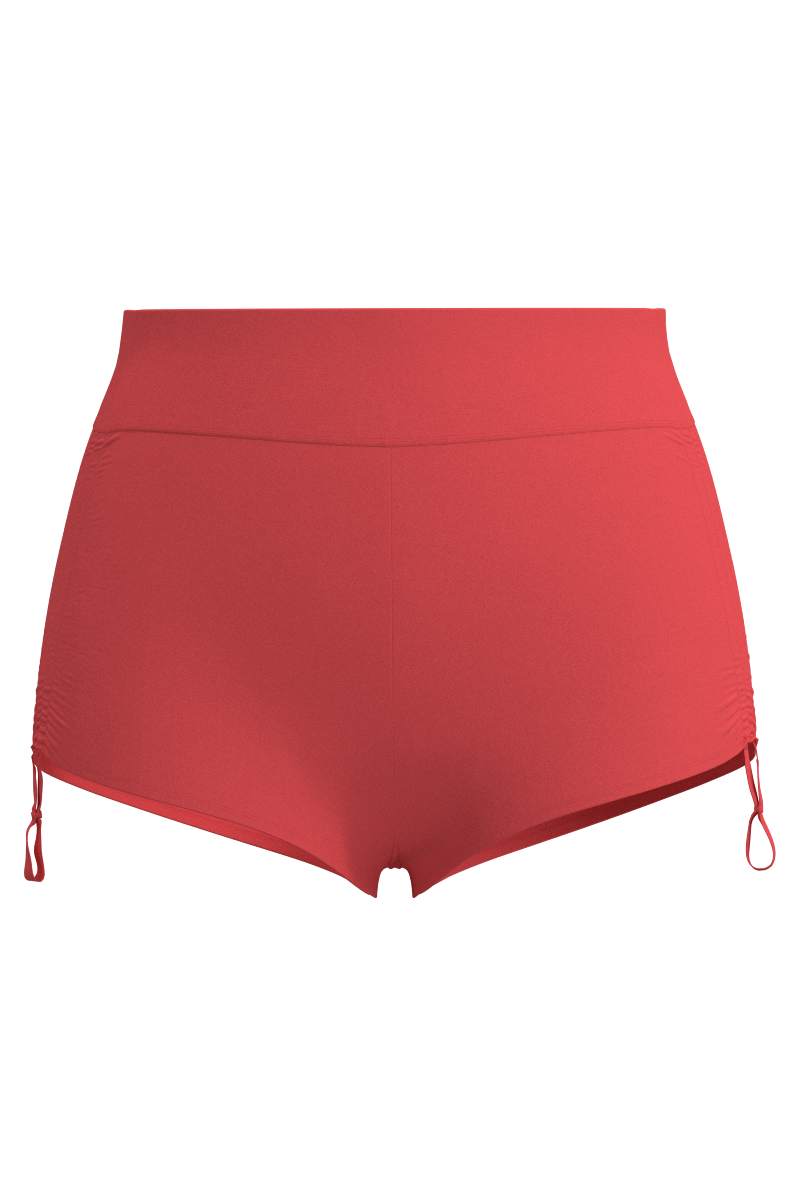 Women's Bayshore Ruched Swim Shorts | Coral Reef