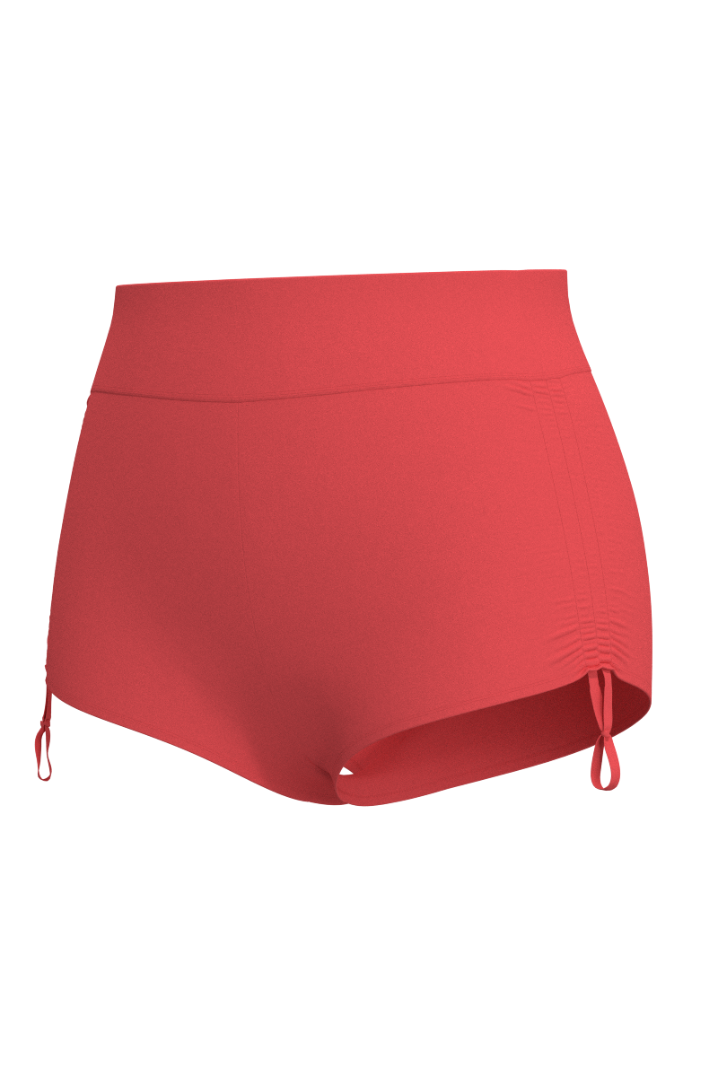 Women's Bayshore Ruched Swim Shorts | Coral Reef