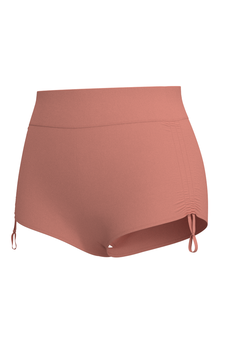 Women's Bayshore Ruched Swim Shorts | Soft Blush