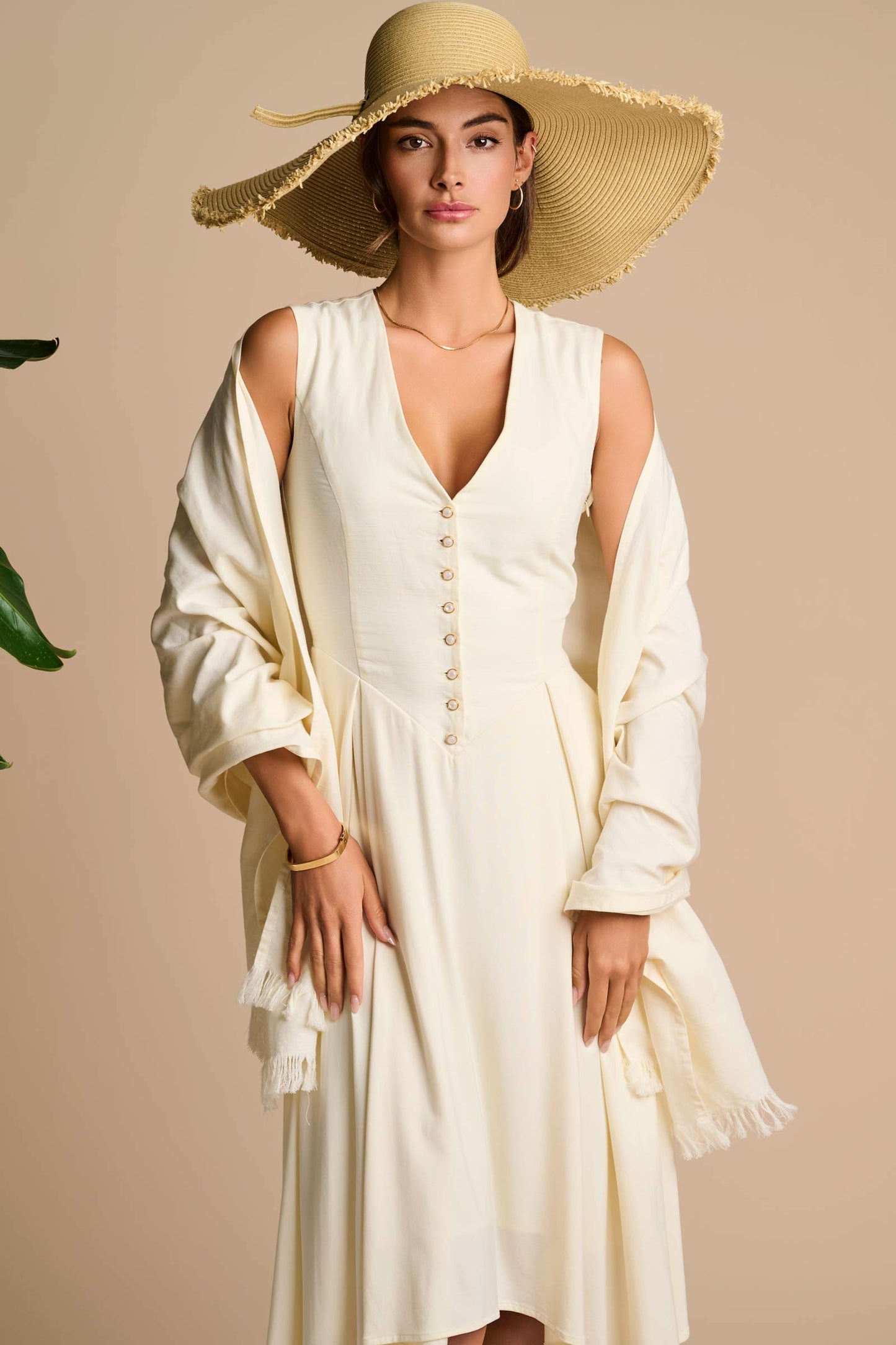 Women's Mott50 Melbourne Shawl | Vanilla