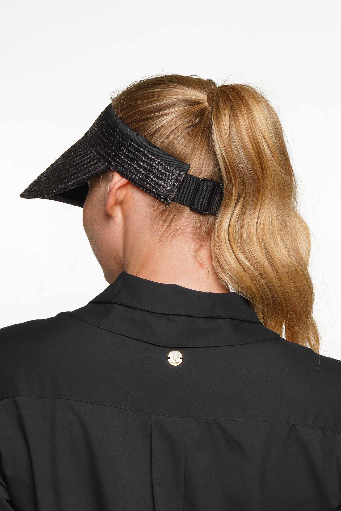 Unisex Carmen Wheat Straw Visor | Black