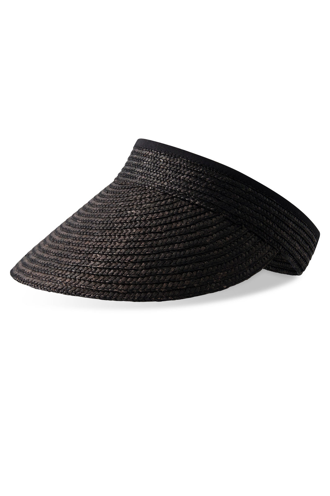 Unisex Carmen Wheat Straw Visor | Black