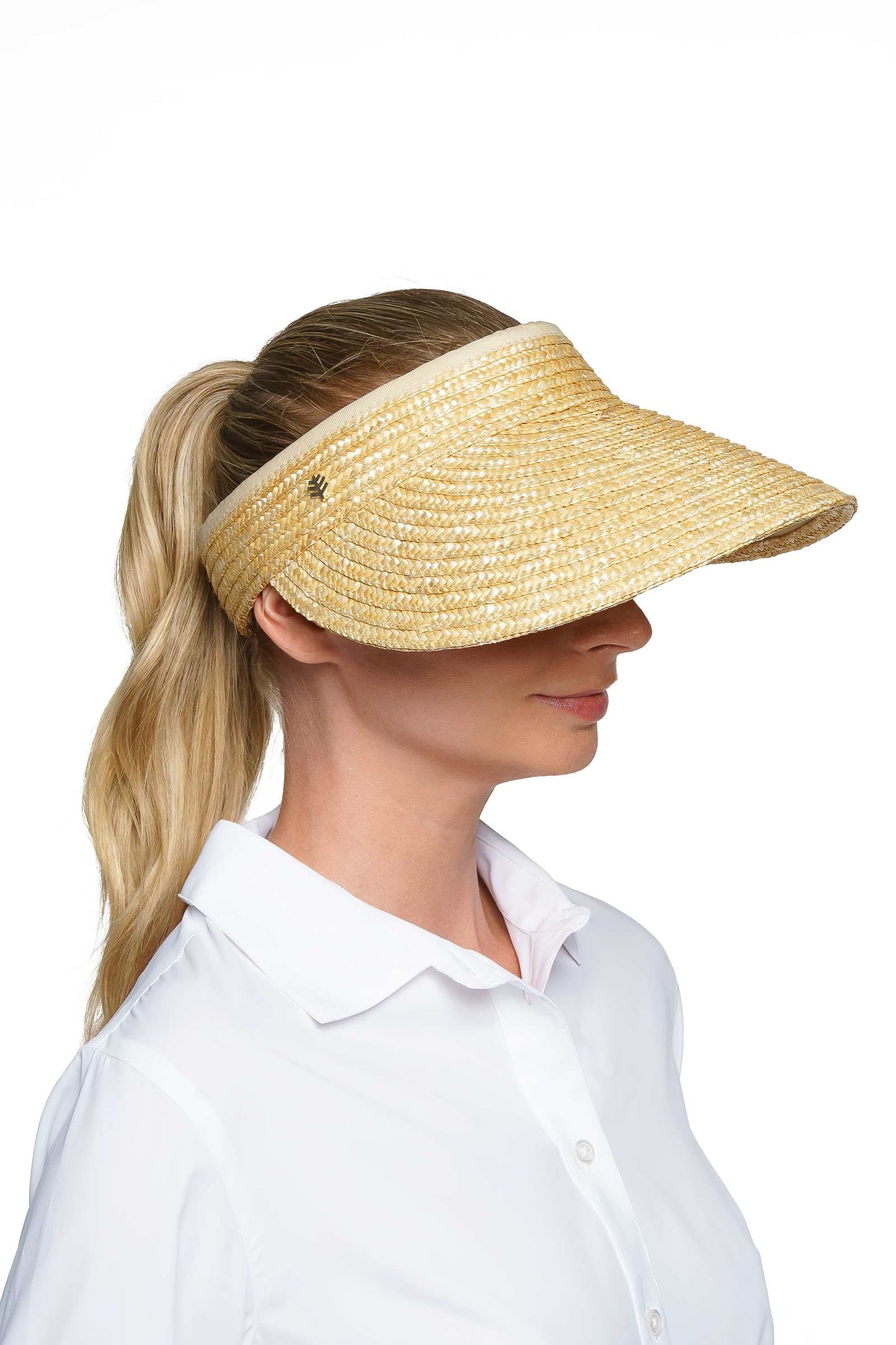 Unisex Carmen Wheat Straw Visor | Natural