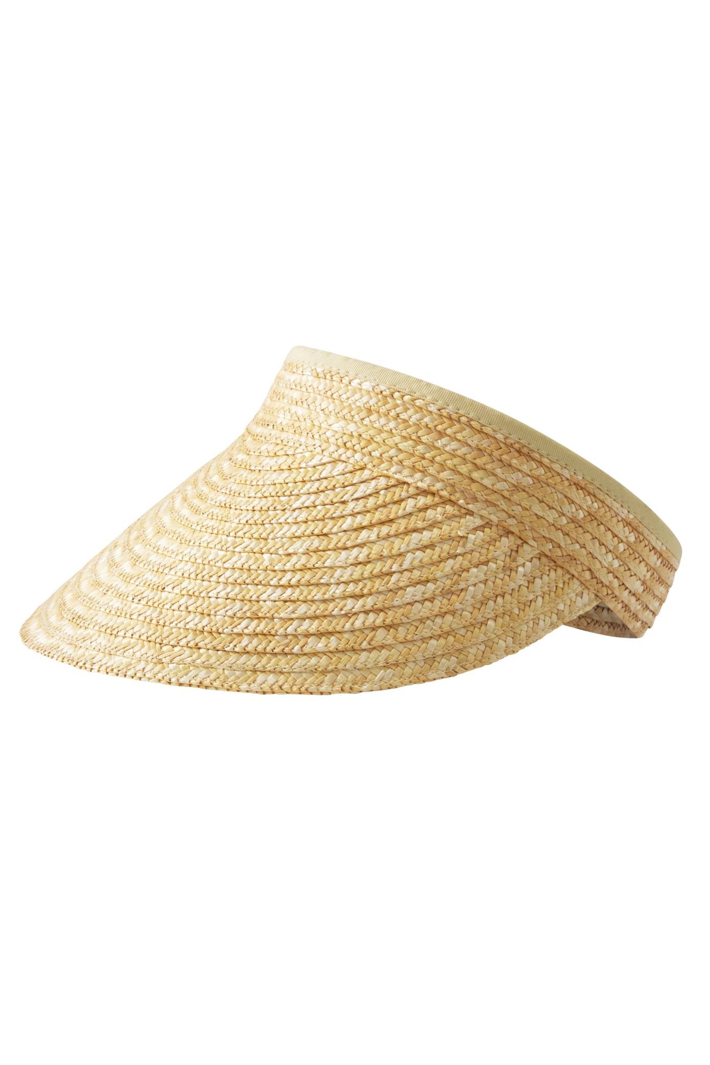 Unisex Carmen Wheat Straw Visor | Natural