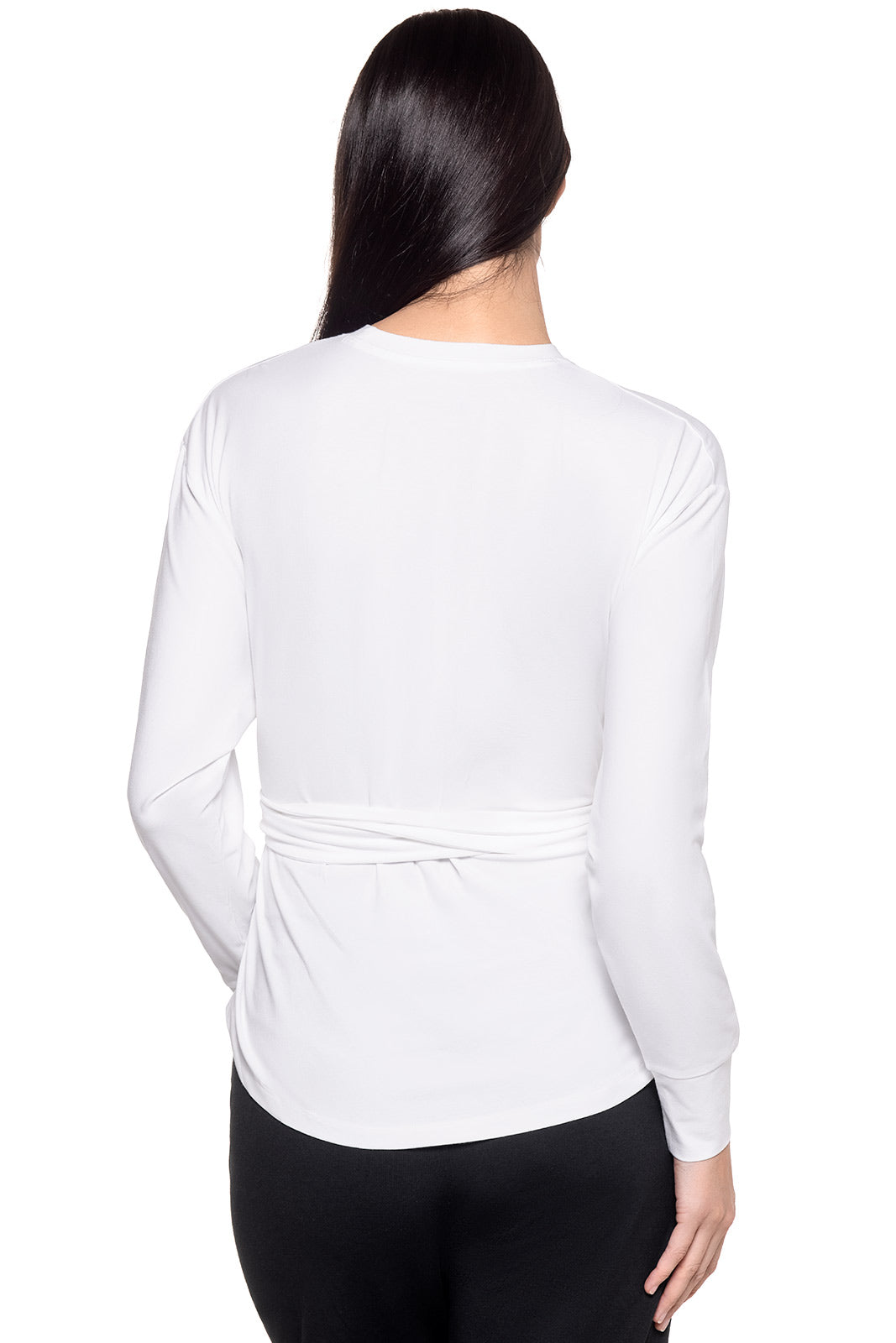 Women's Merrick Long Sleeve Tie Shirt | White