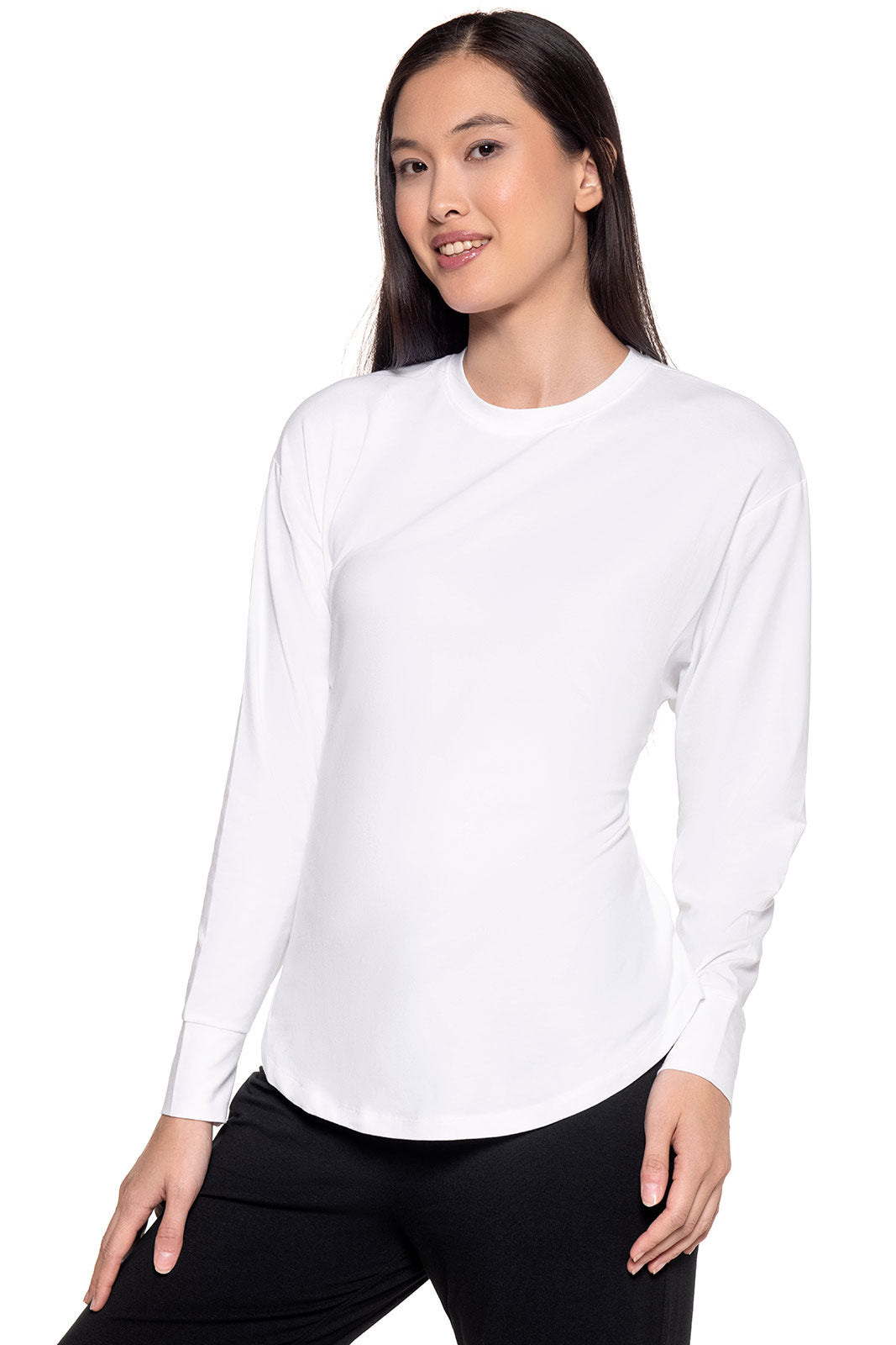 Women's Merrick Long Sleeve Tie Shirt | White