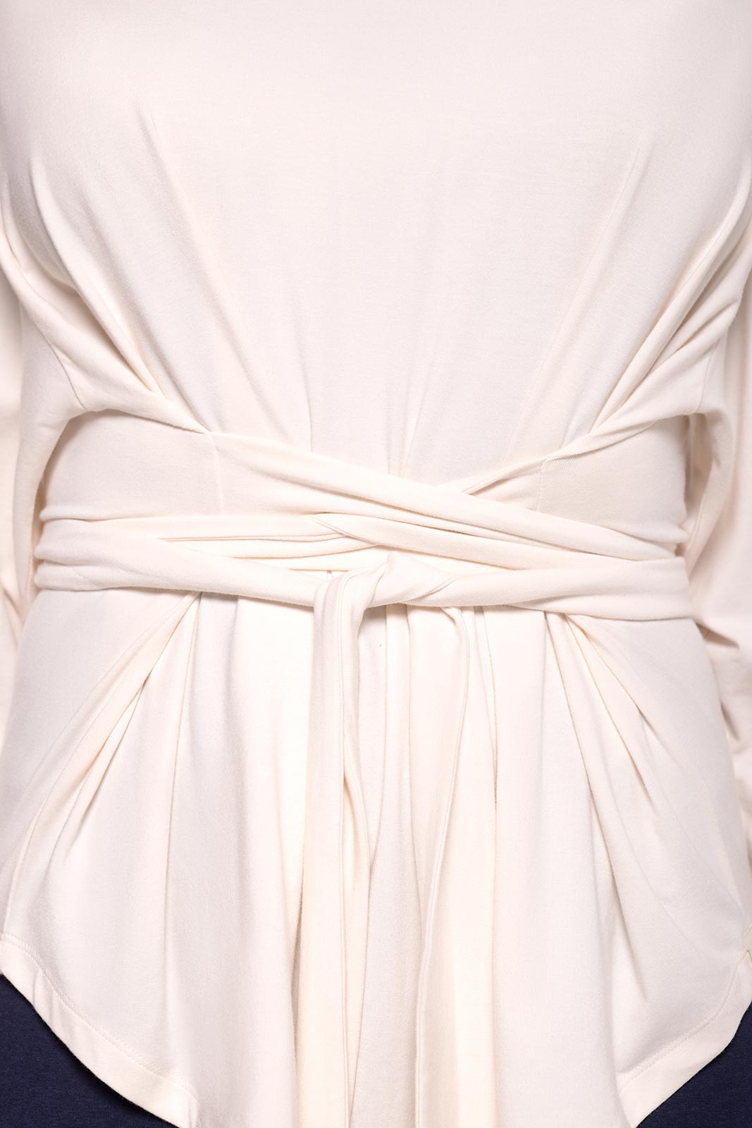 Women's Merrick Long Sleeve Tie Shirt | Pearl