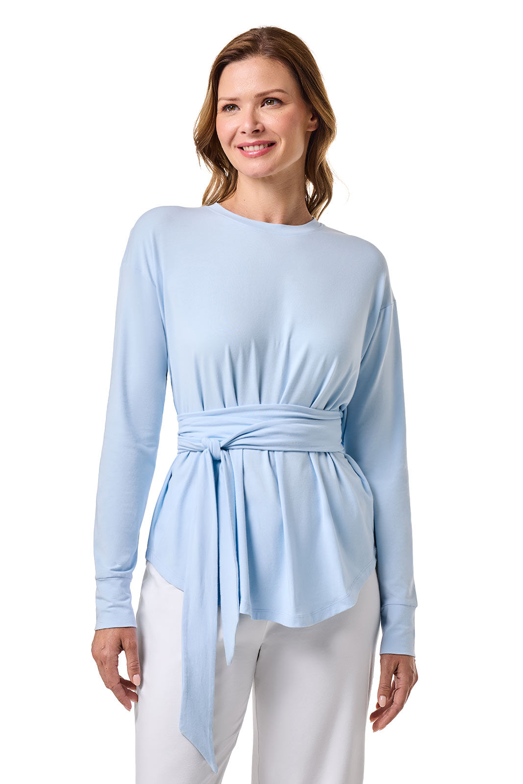 Women's Merrick Long Sleeve Tie Shirt | Skyride