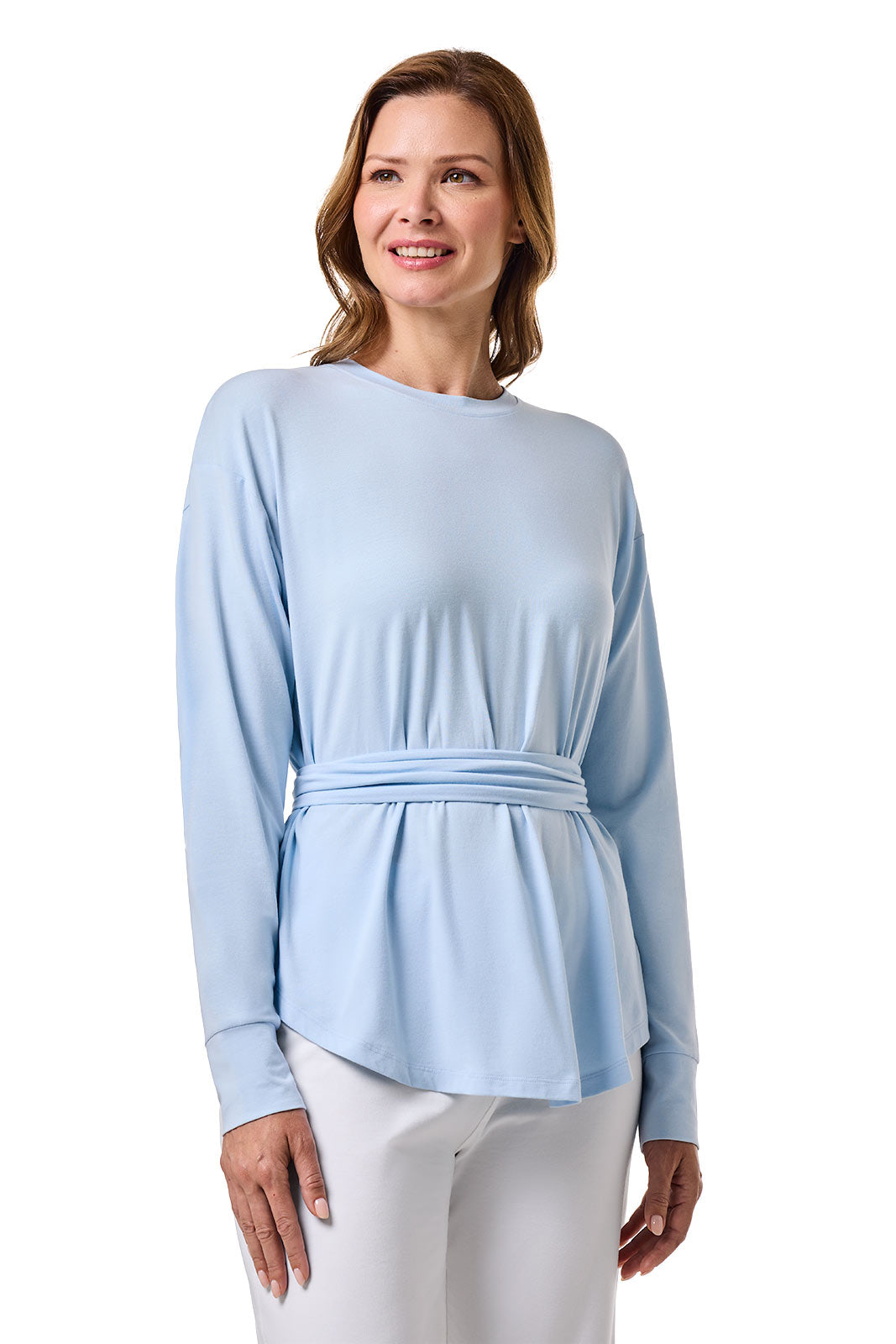 Women's Merrick Long Sleeve Tie Shirt | Skyride