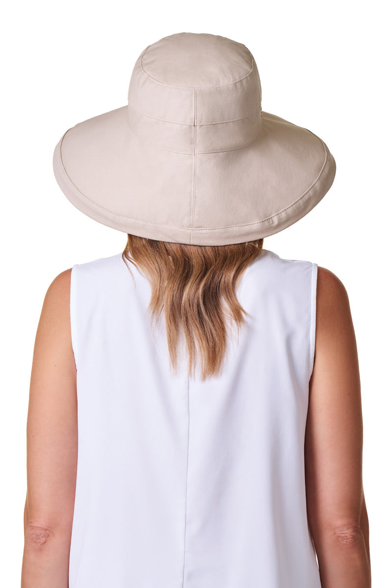 Women's Sydney Kettle Brim Cotton Hat | Tan