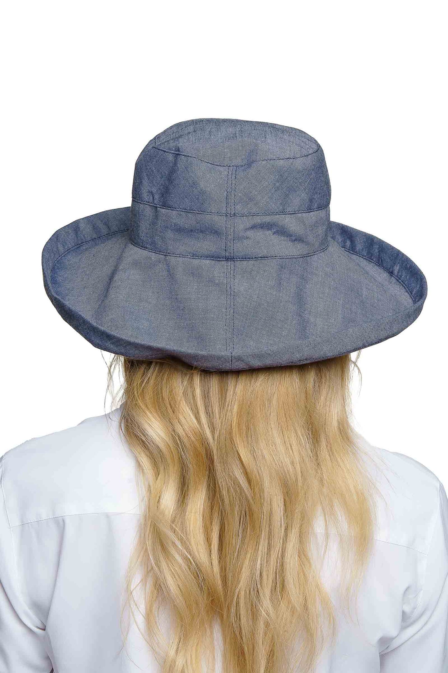Women's Sydney Kettle Brim Cotton Hat | Denim Blue
