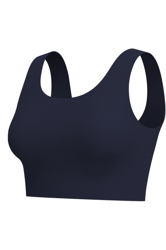 Women's Spring Garden Crop Bikini Top | Navy