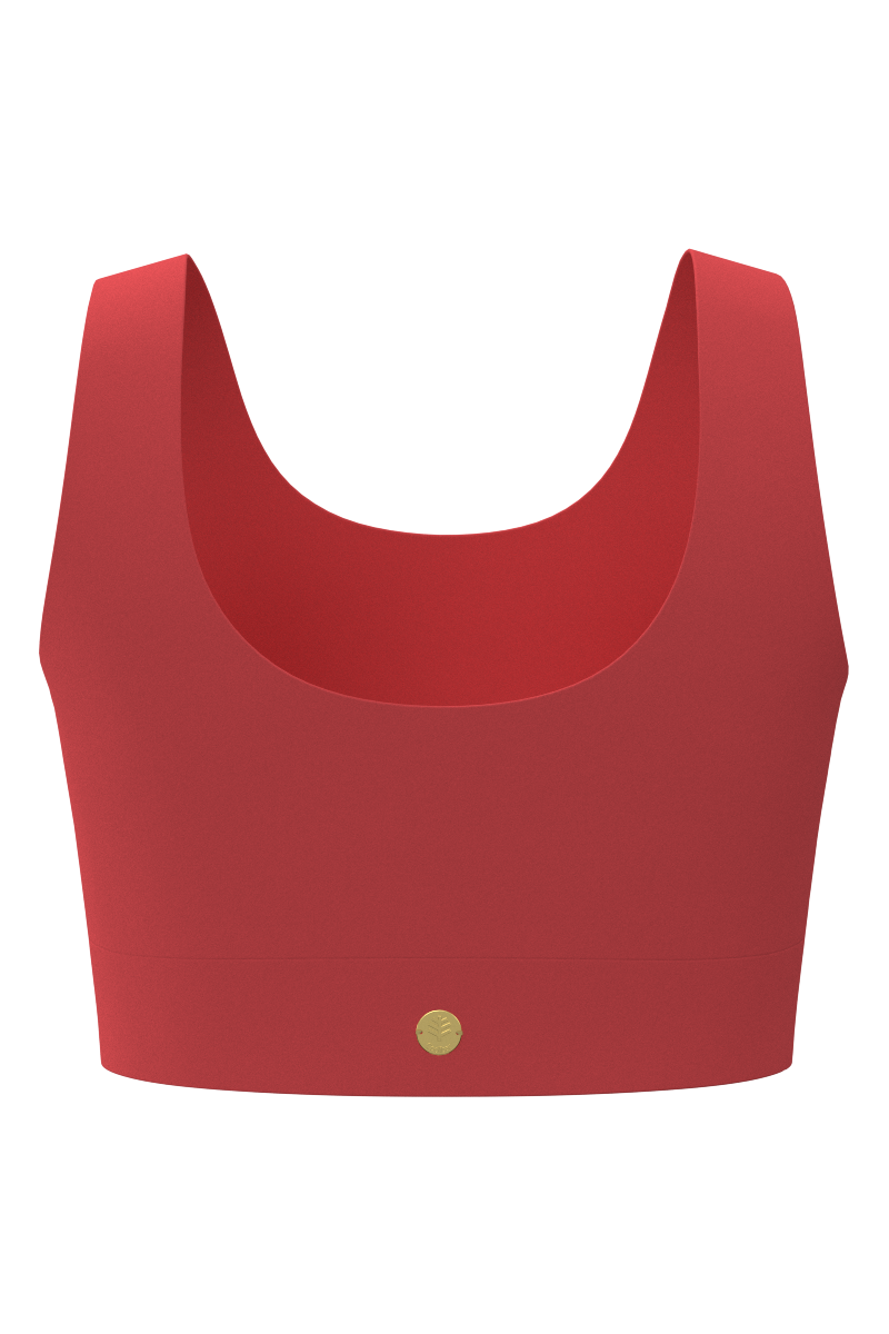 Women's Spring Garden Crop Bikini Top | Coral Reef