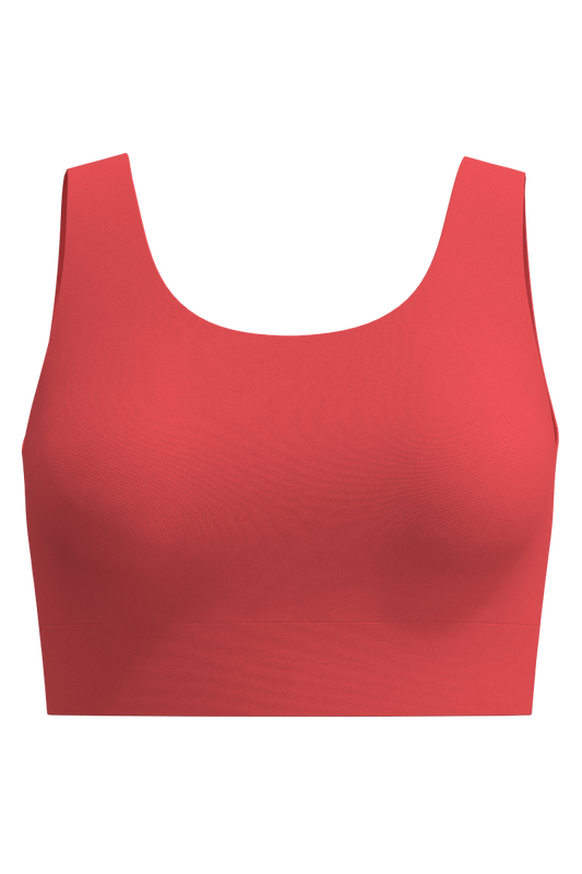 Women's Spring Garden Crop Bikini Top | Coral Reef