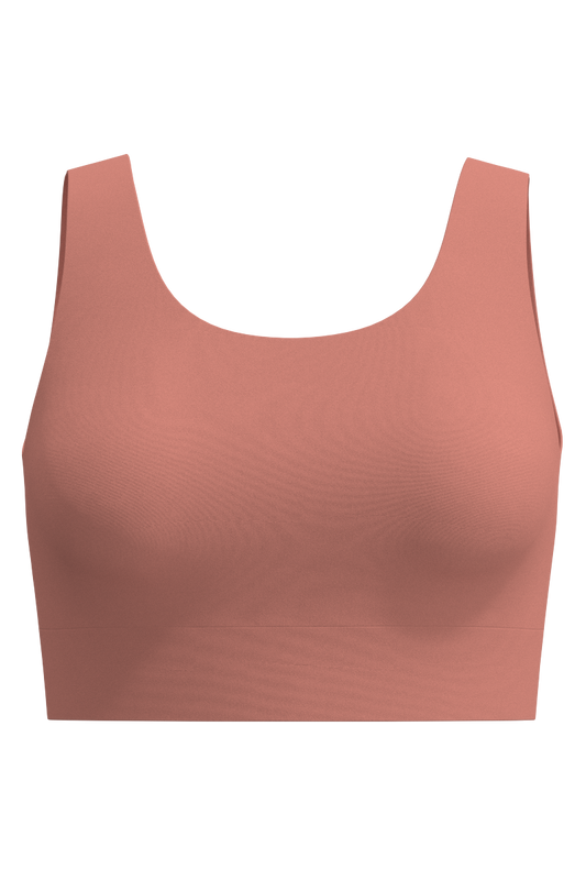 Women's Spring Garden Crop Bikini Top | Soft Blush