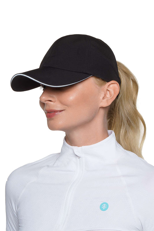 Unisex Racket Padel Ponytail Cap | Black