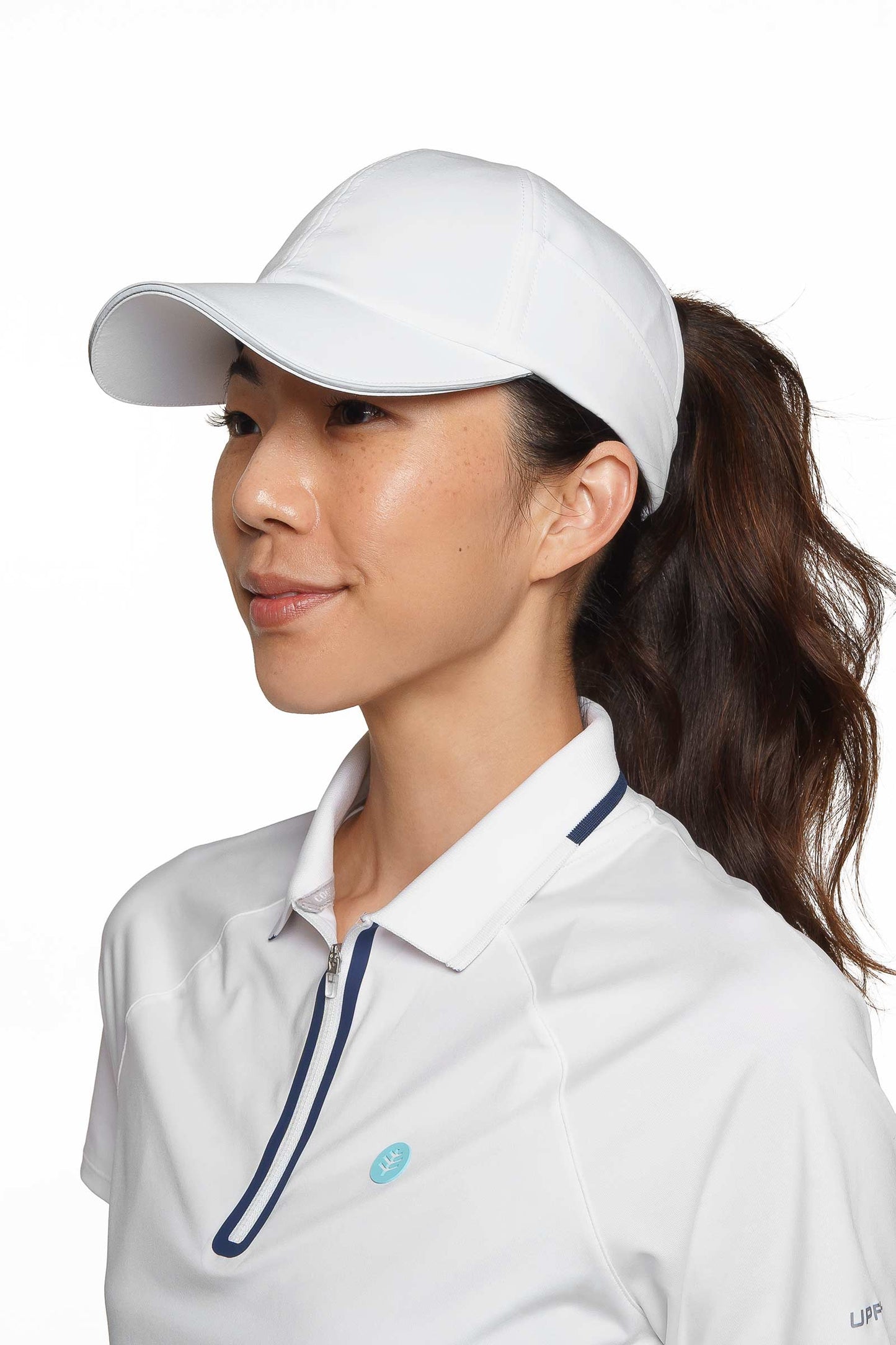 Unisex Racket Padel Ponytail Cap | White