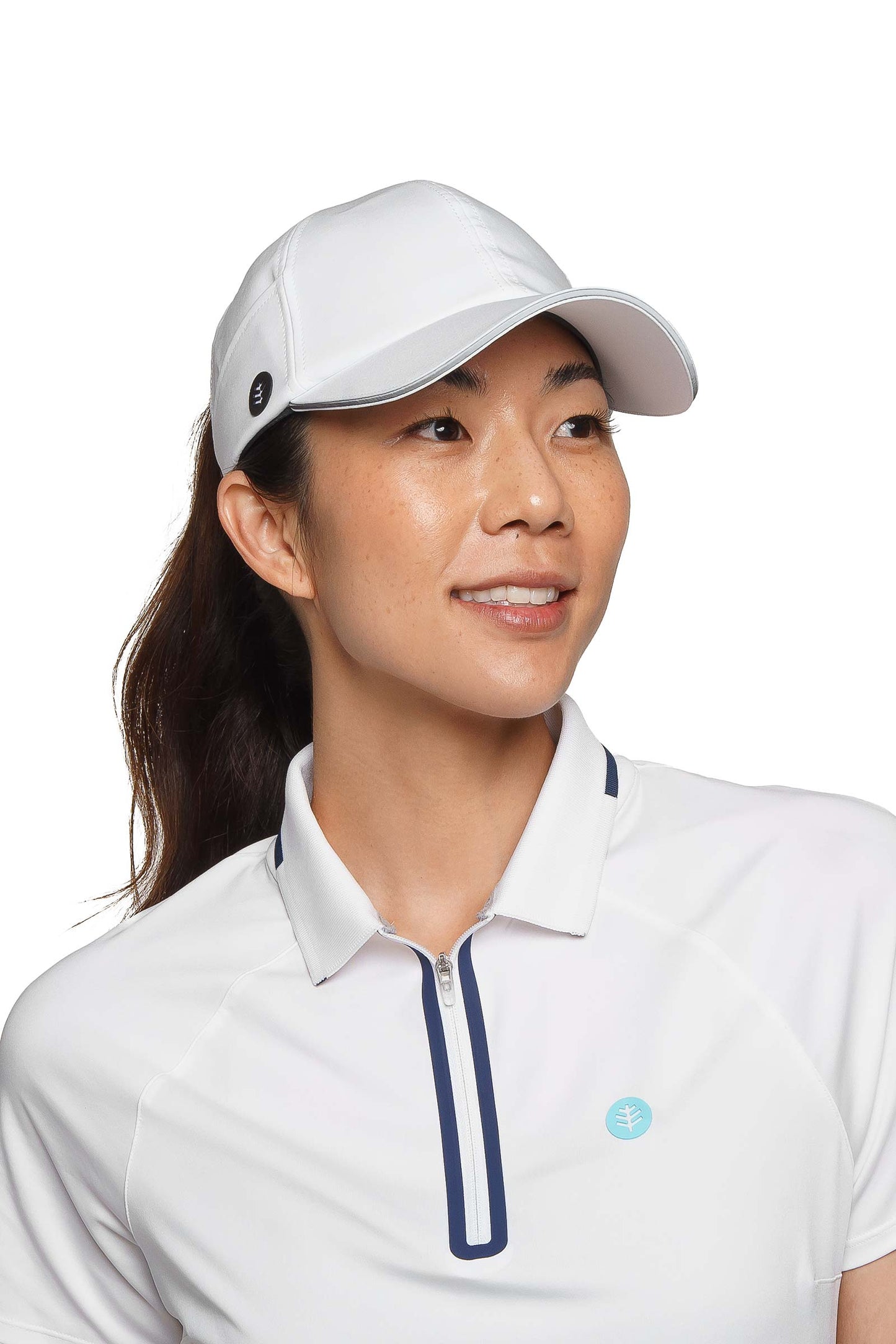 Unisex Racket Padel Ponytail Cap | White