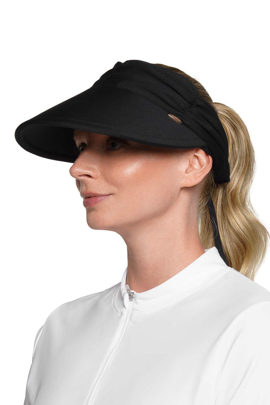 Women's Exuma Swim Visor | Black