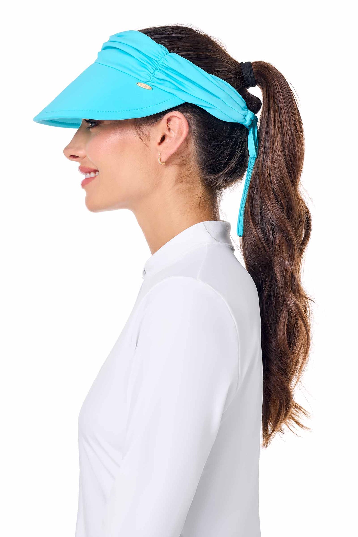 Women's Exuma Swim Visor | Blue Curacao