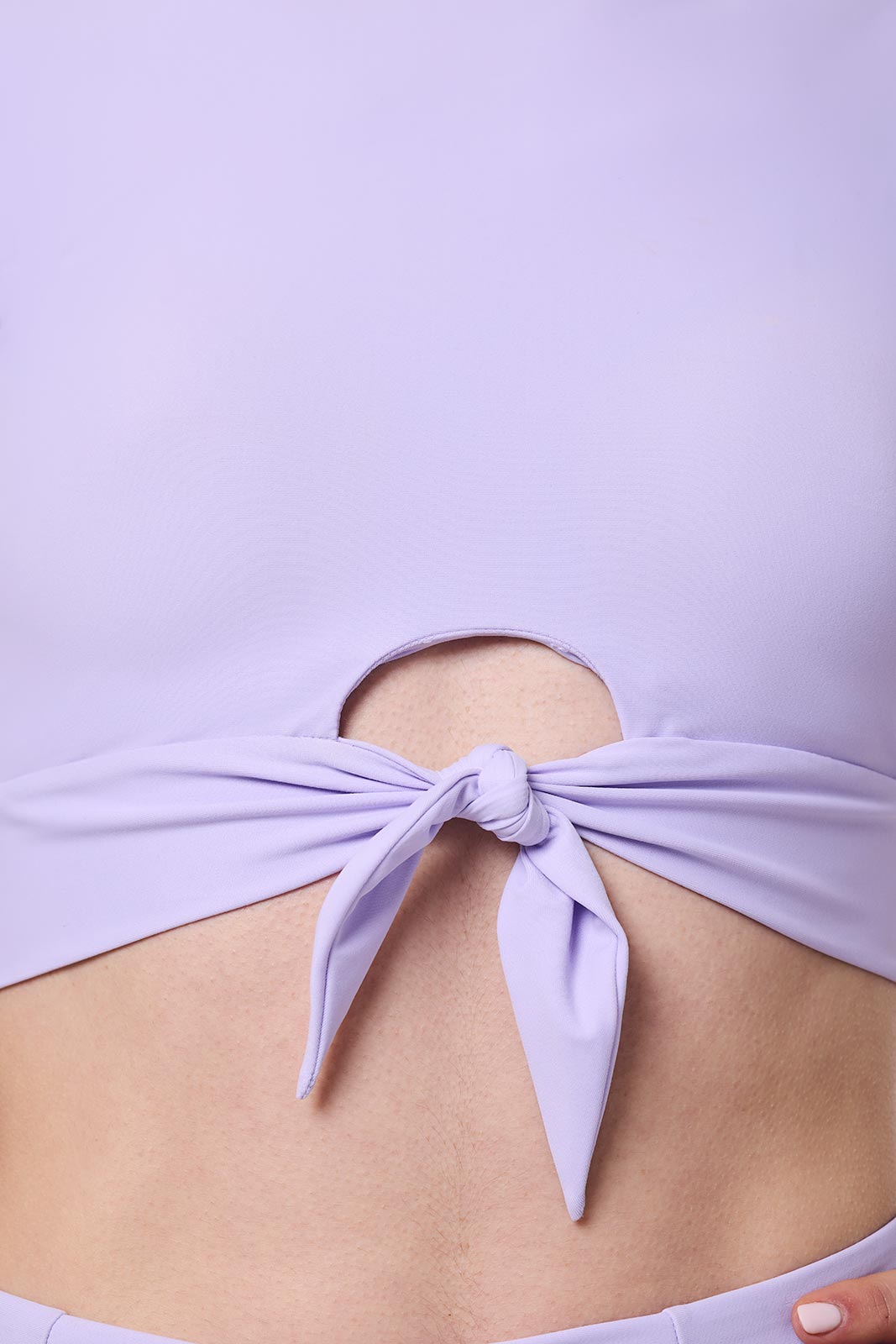 Women's Hibiscus Island Crop Swim T-Shirt | Lavendula