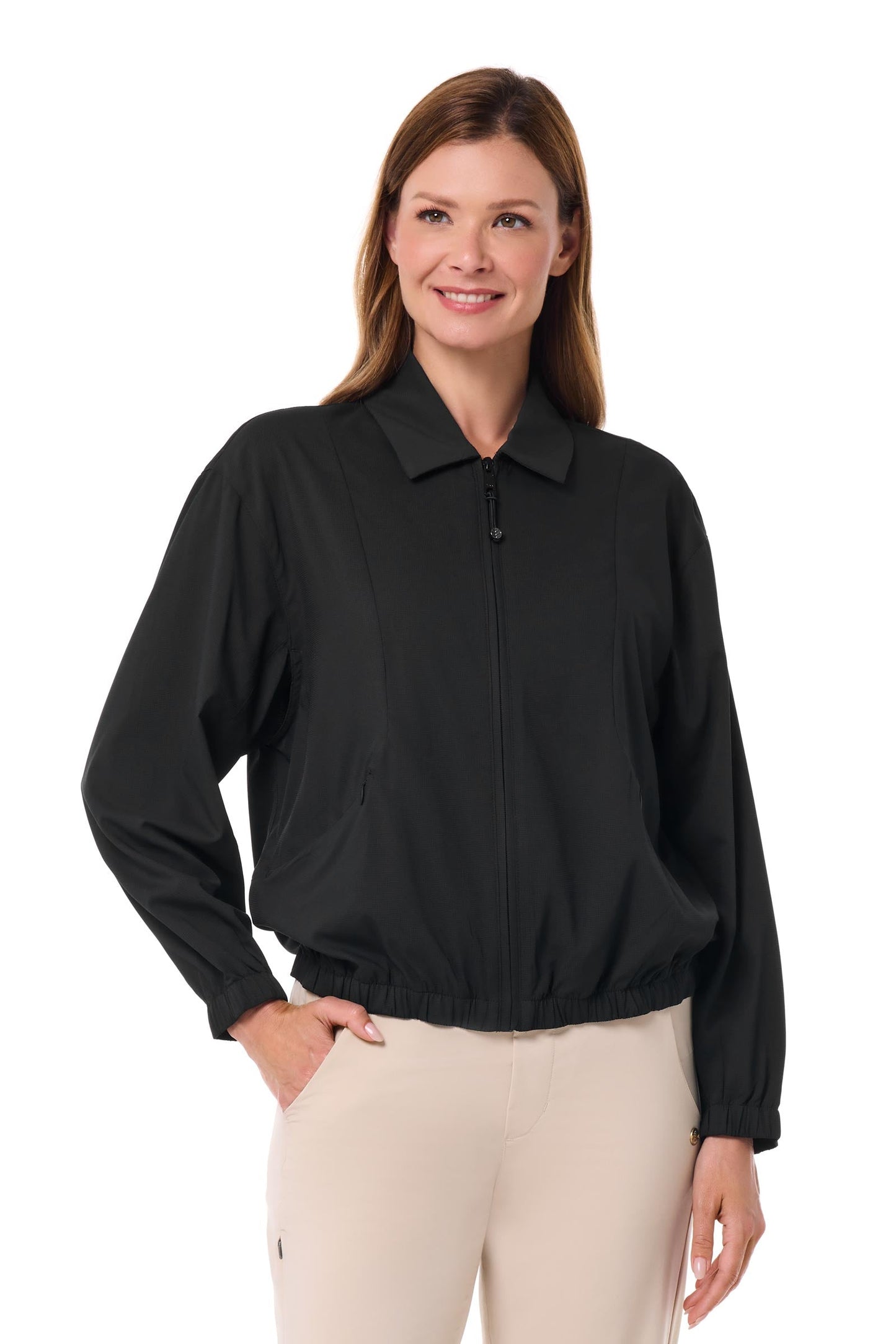 Women's Destin Travel Windbreaker | Black