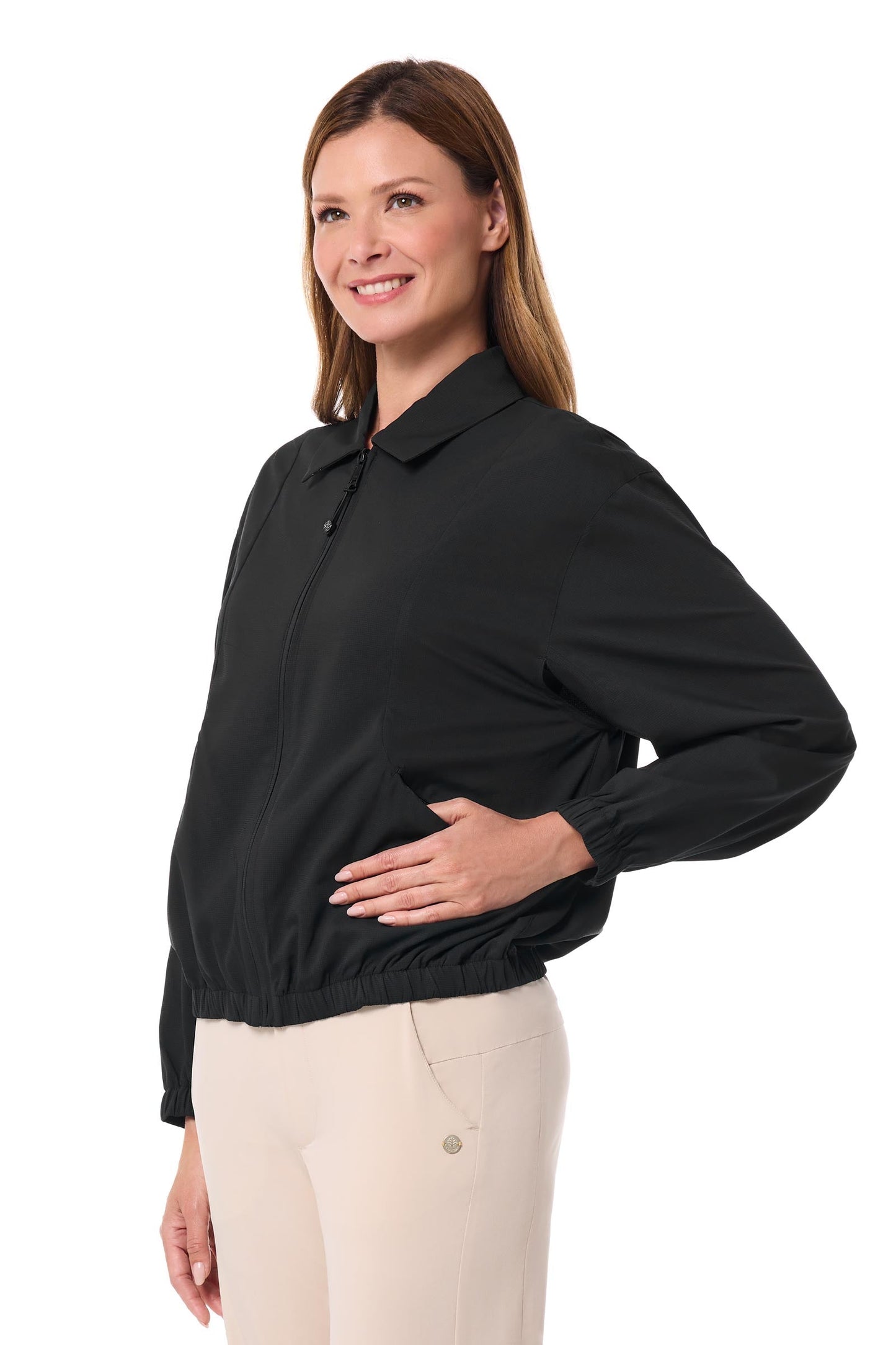 Women's Destin Travel Windbreaker | Black