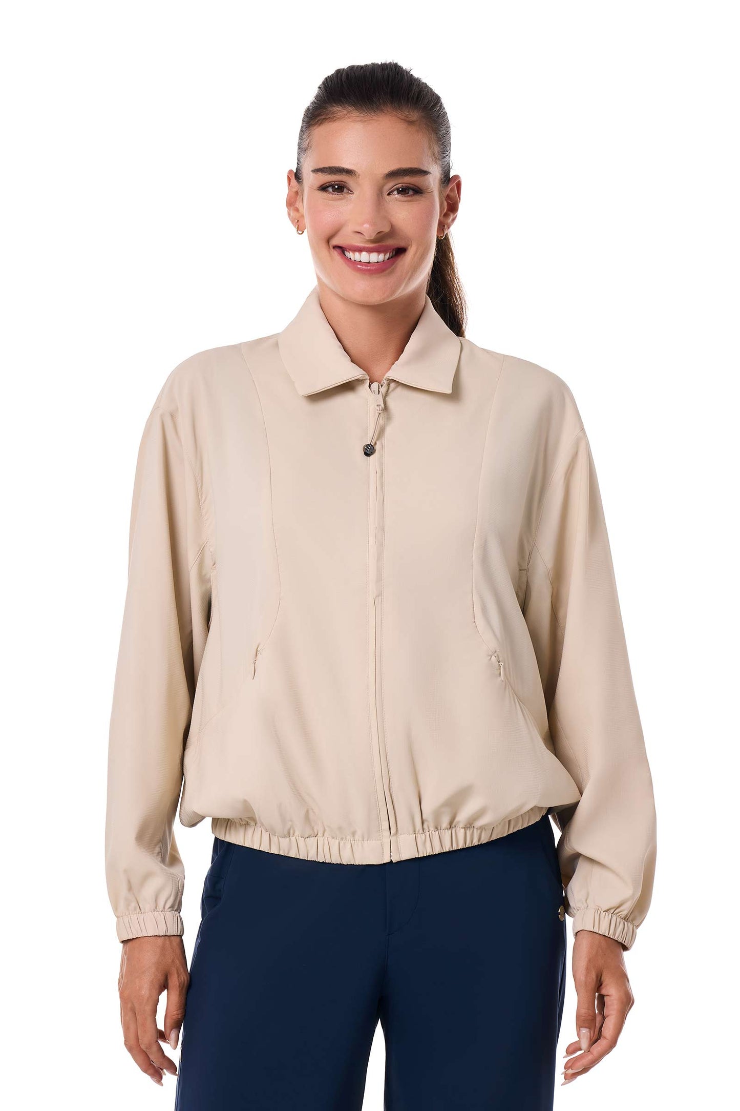 Women's Destin Travel Windbreaker | Pale Khaki