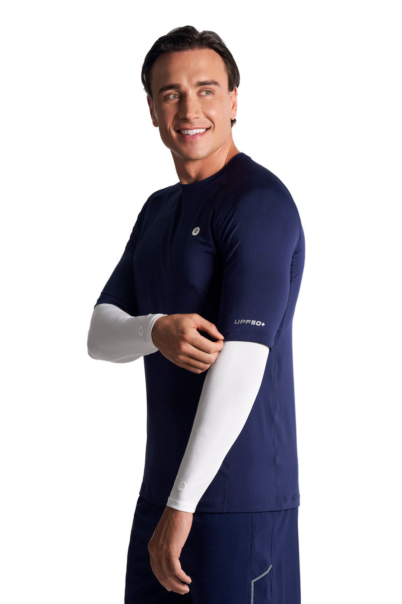 Men's MaxShield Performance Arm Sleeve | White