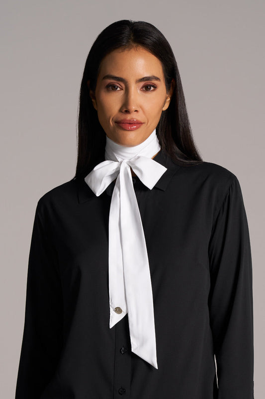 Women's Lantana Neck Bow | White