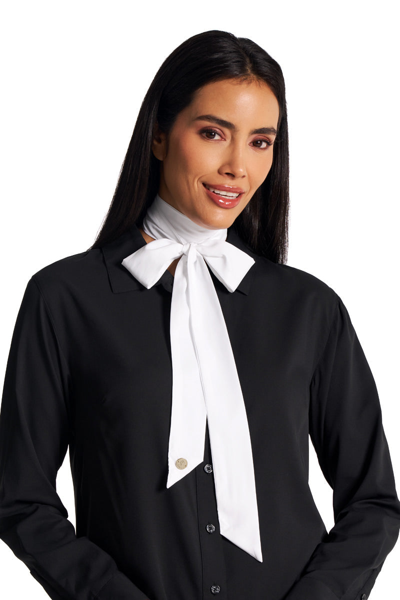 Women's Lantana Neck Bow | White