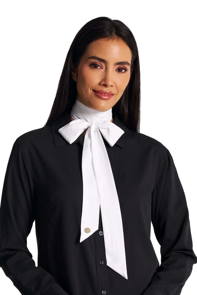 Women's Lantana Neck Bow | White