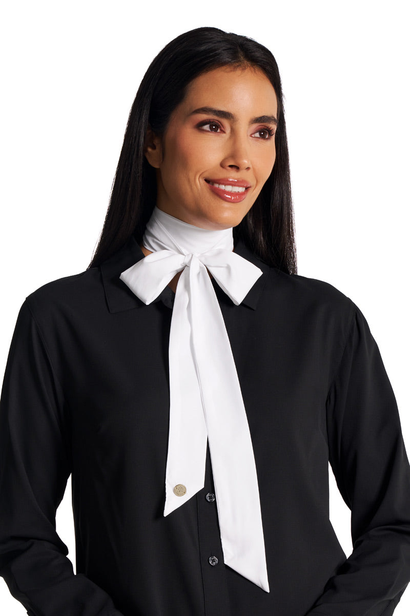 Women's Lantana Neck Bow | White