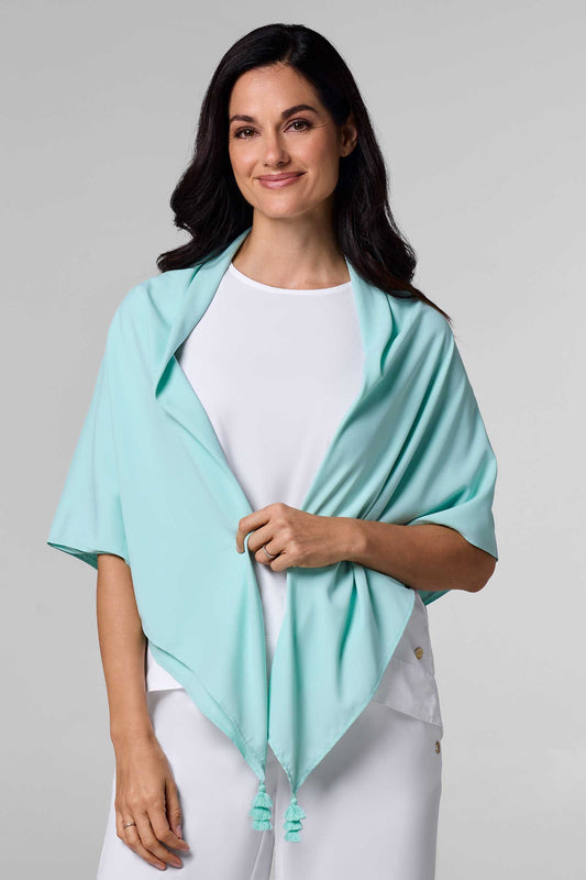 Women's Minneola Featherlight Scarf | Misty Aqua