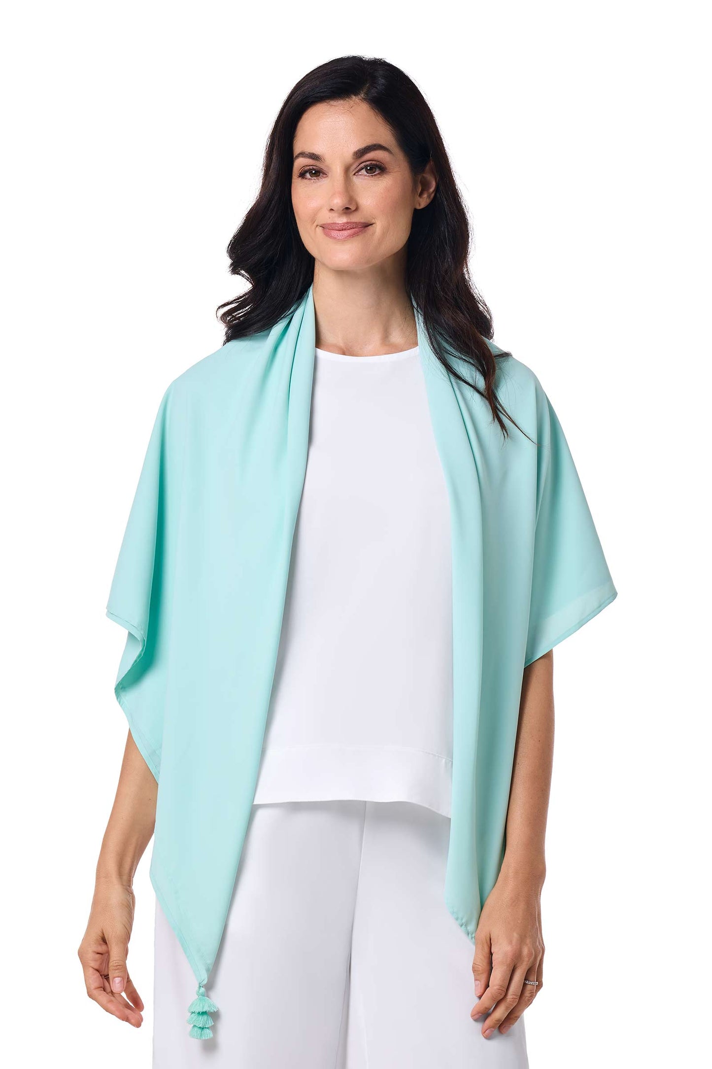 Women's Minneola Featherlight Scarf | Misty Aqua