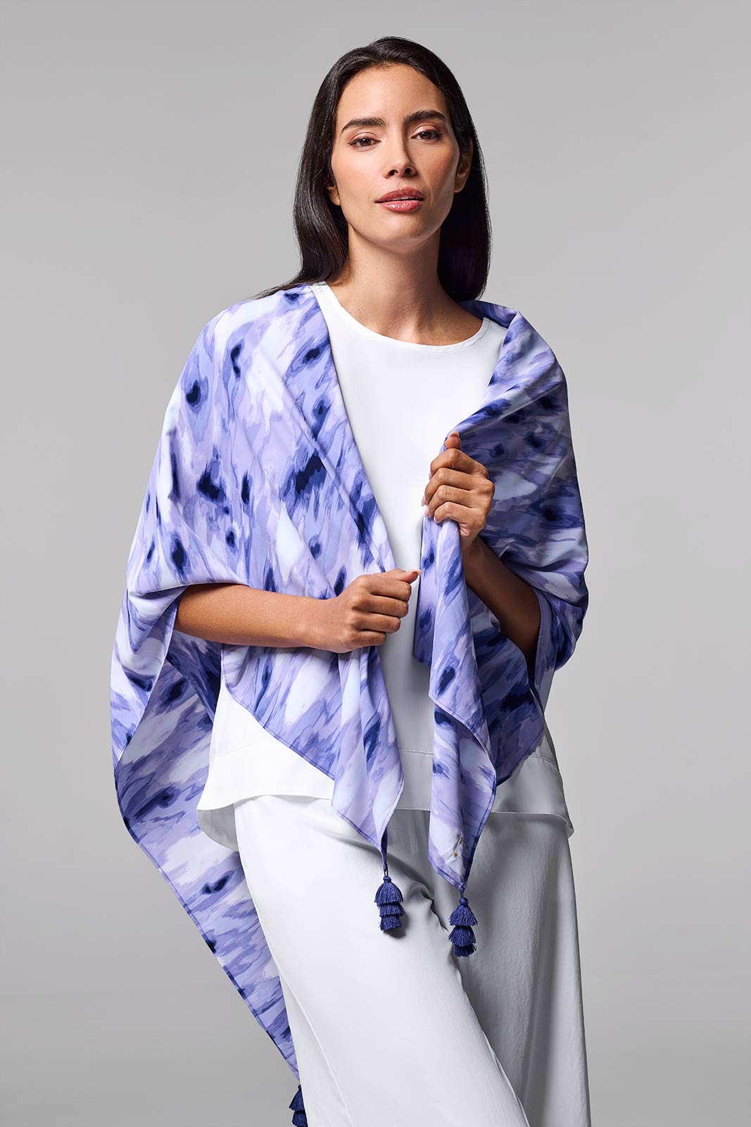 Women's Minneola Featherlight Scarf | Future Dusk Icat Watercolor