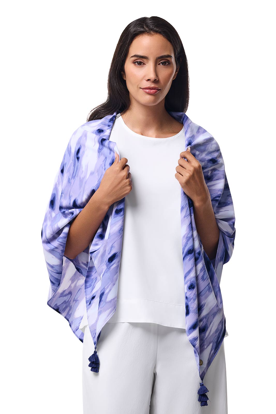 Women's Minneola Featherlight Scarf | Future Dusk Icat Watercolor