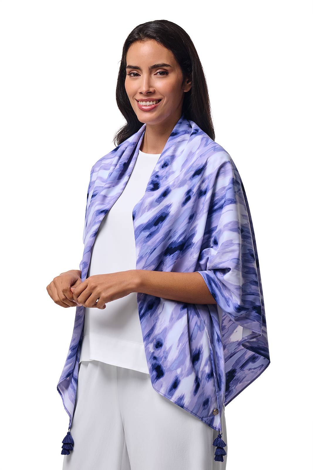 Women's Minneola Featherlight Scarf | Future Dusk Icat Watercolor