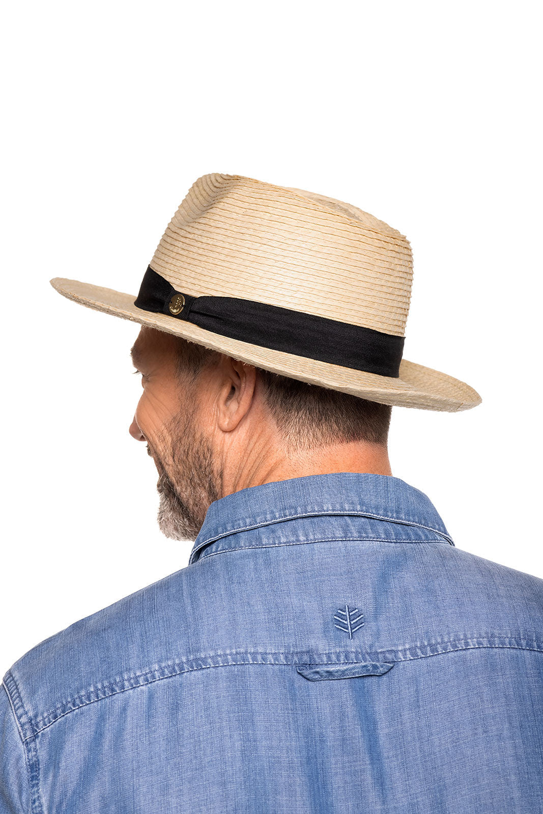 Men's Buri Straw Palm Fedora | Ivory