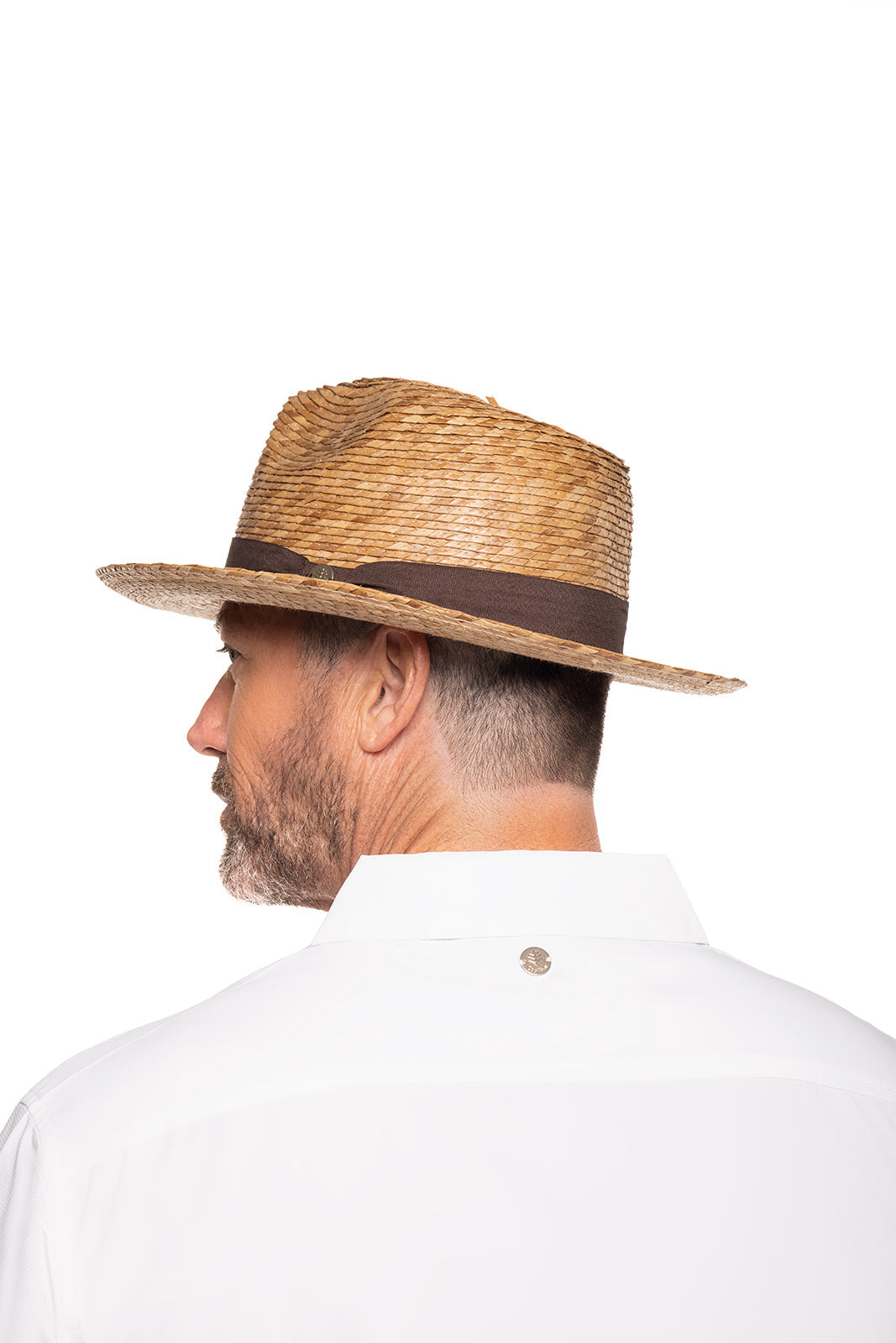 Men's Buri Straw Palm Fedora | Natural