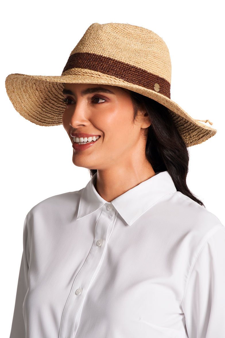 Unisex Playa Crochet Raffia Fedora | Natural