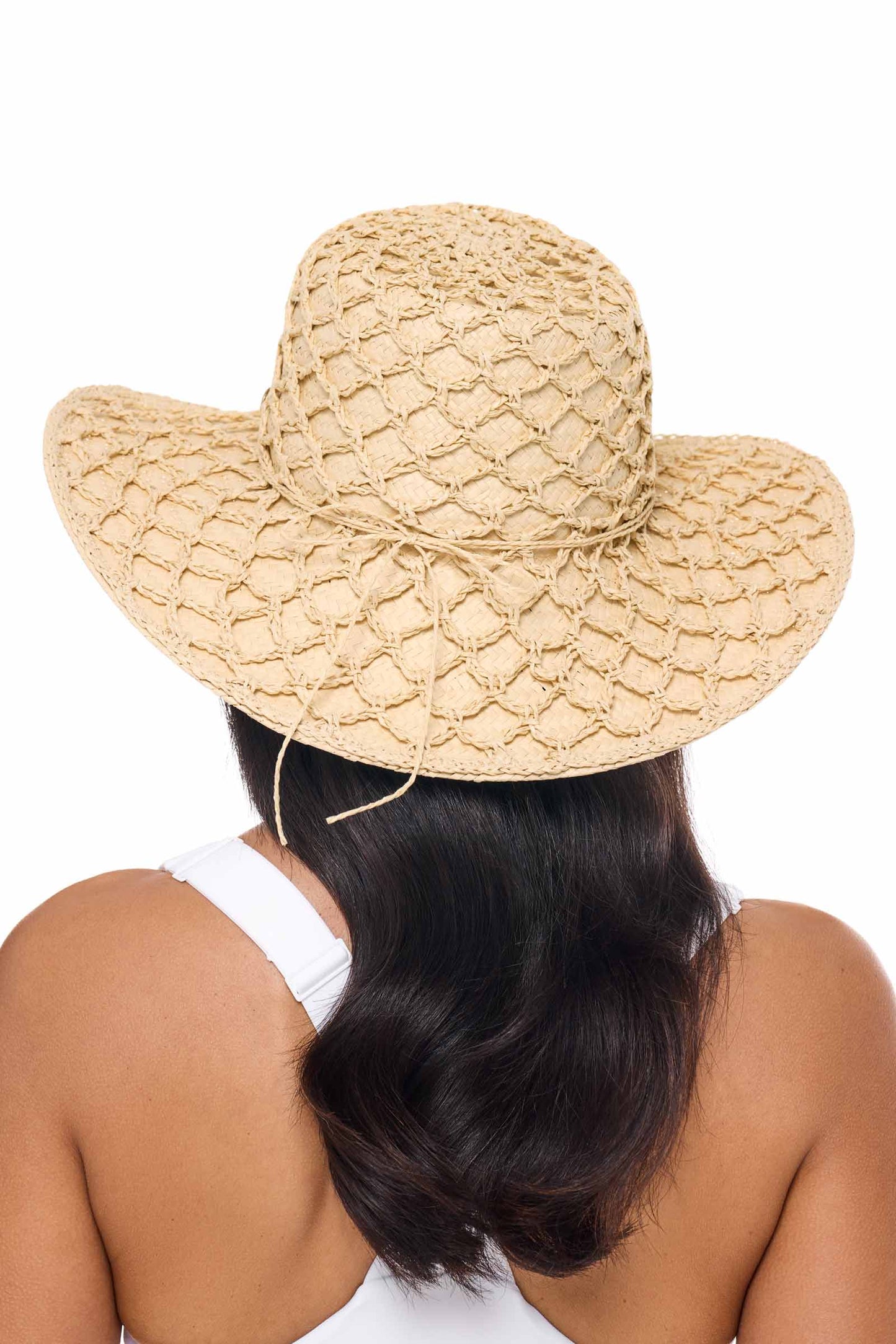 Women's Sand Dollar Paper Straw Sun Hat | Natural
