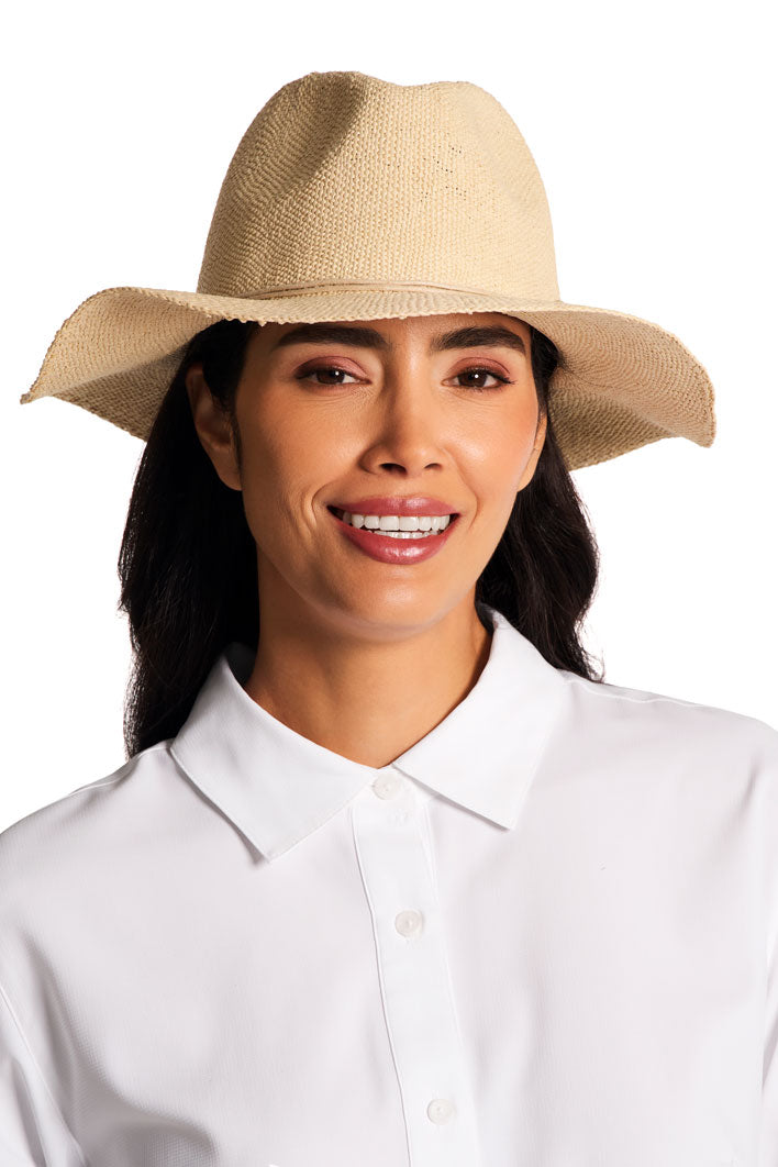 Women's Isla Hand Woven Fedora Toyo Straw | Natural
