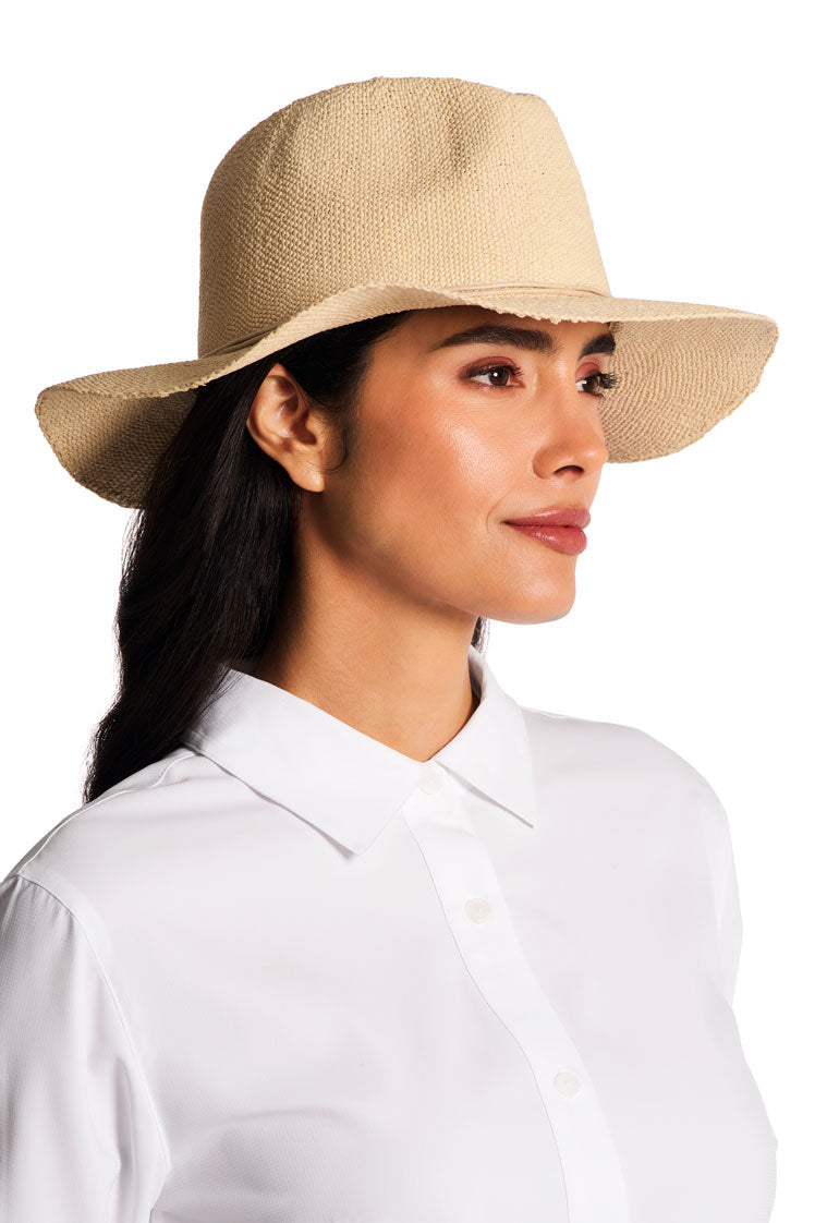 Women's Isla Hand Woven Fedora Toyo Straw | Natural