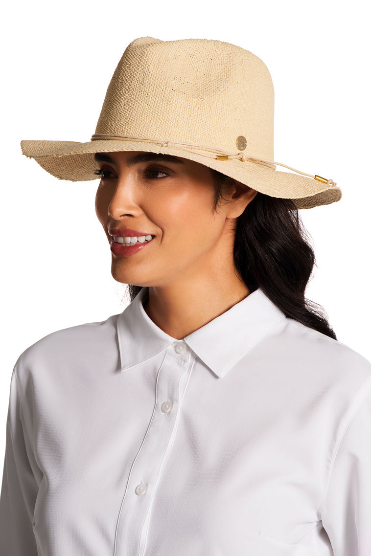 Women's Isla Hand Woven Fedora Toyo Straw | Natural