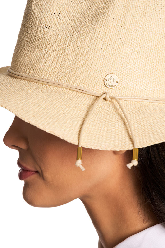 Women's Isla Hand Woven Fedora Toyo Straw | Natural